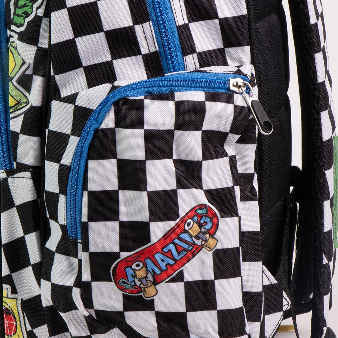 🎒💥⚡ Zaino Scuola & Tempo Libero Marvel Comics Avengers ; Spider-Man – Checkerboard Edition 🎒💥
