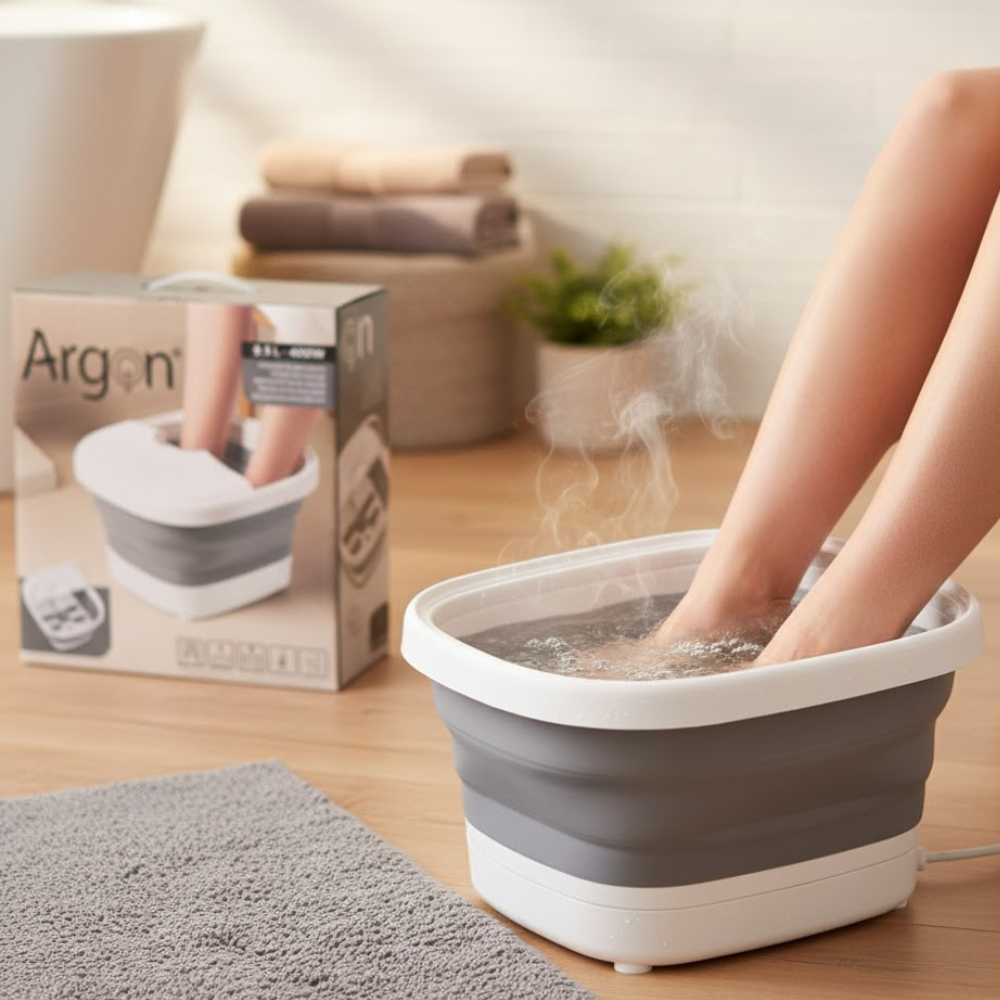 Massaggiatore Plantare Pieghevole Silicone 9,4L Acqua 400W