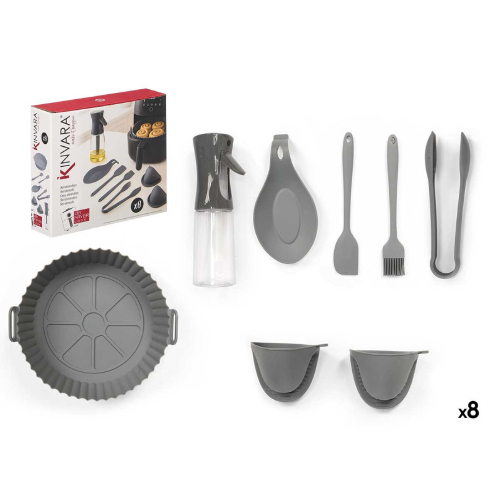 Set 8 Utensili Friggitrice Ad Aria