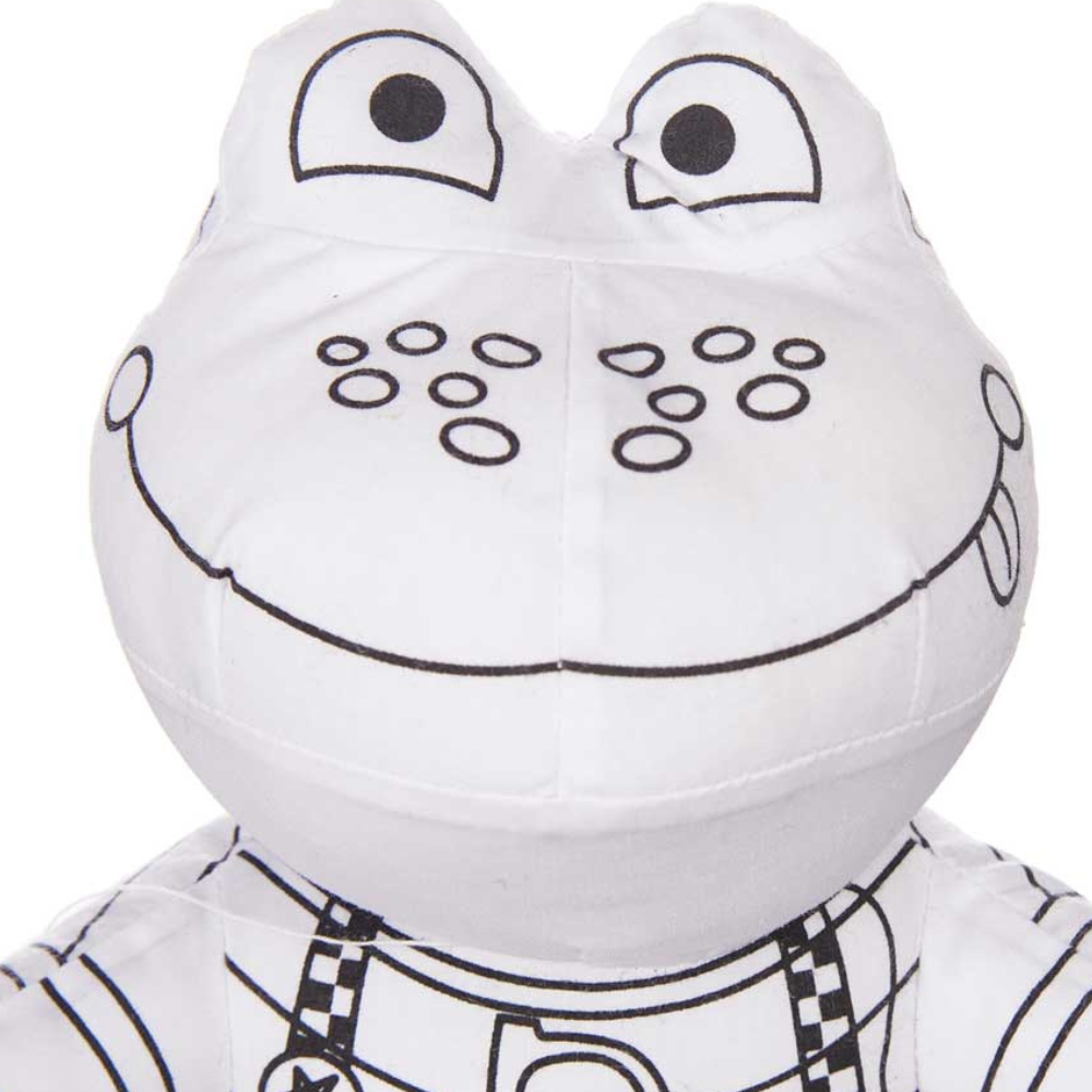 Peluche da Colorare – Rana Creativo con 4 Pennarelli Inclusi – PINCELLO