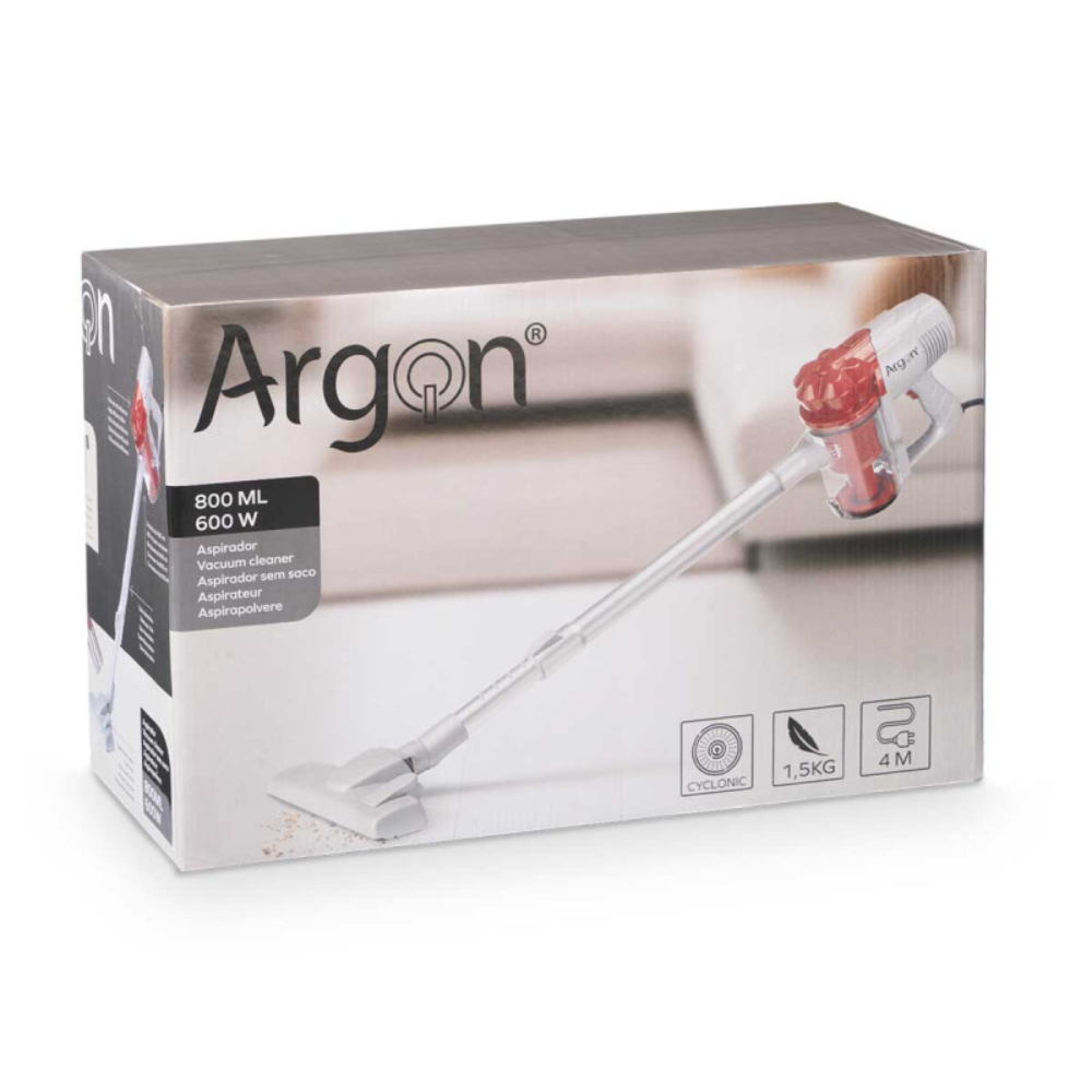 Aspirapolvere Elettrico Argòn 600W – Potenza e Versatilità in un Solo Gesto