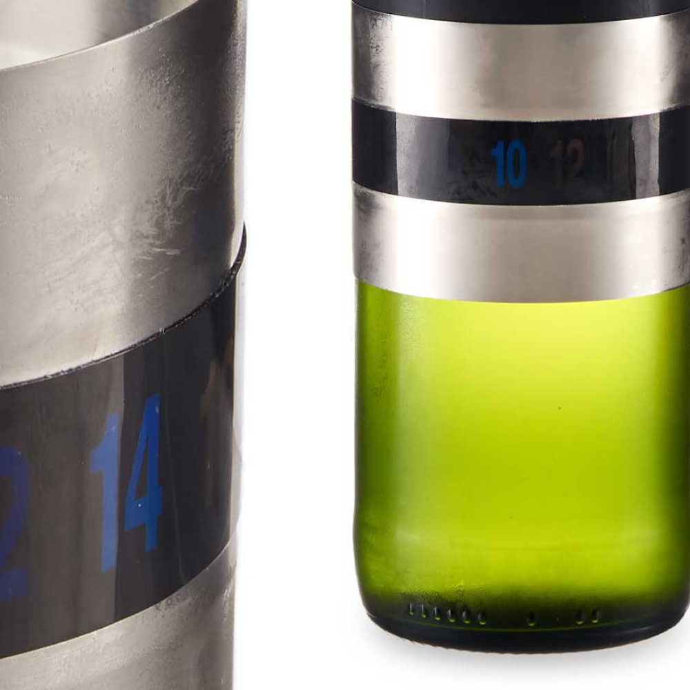 2x Termometro ad Anello per Bottiglie – Acciaio Inox