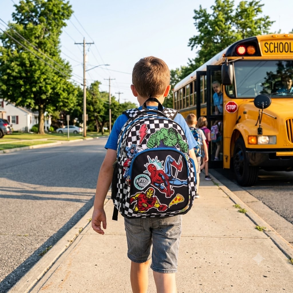 🎒💥⚡ Zaino Scuola & Tempo Libero Marvel Comics Avengers ; Spider-Man – Checkerboard Edition 🎒💥