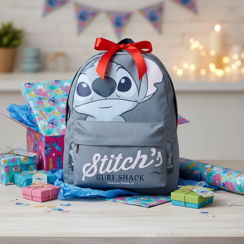 🏄♂️ Zaino Scuola & Tempo Libero Disney Stitch – "Stitch's Surf Shack" 🎒