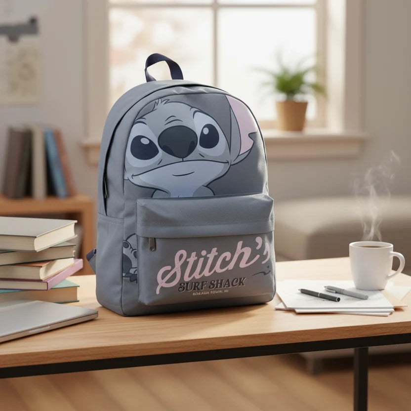 🏄♂️ Zaino Scuola & Tempo Libero Disney Stitch – "Stitch's Surf Shack" 🎒