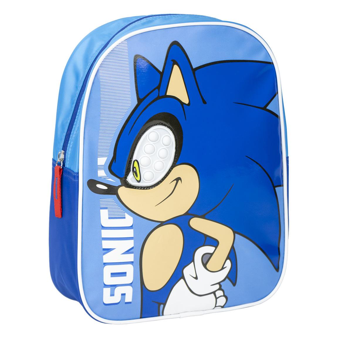 🦔🎒 Zaino Scuola Asilo & Tempo Libero Sonic the Hedgehog con Pop-It Tattile
