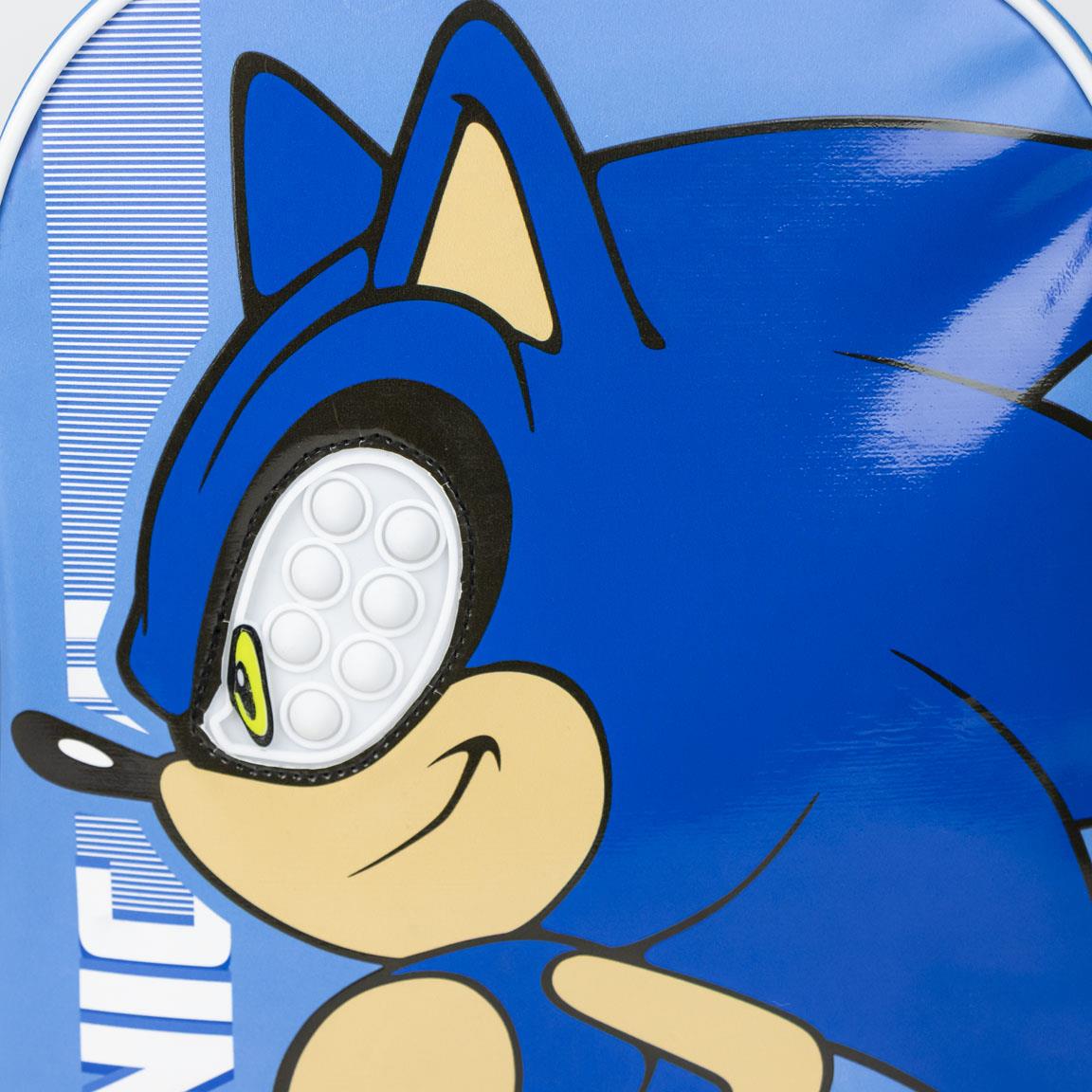 🦔🎒 Zaino Scuola Asilo & Tempo Libero Sonic the Hedgehog con Pop-It Tattile