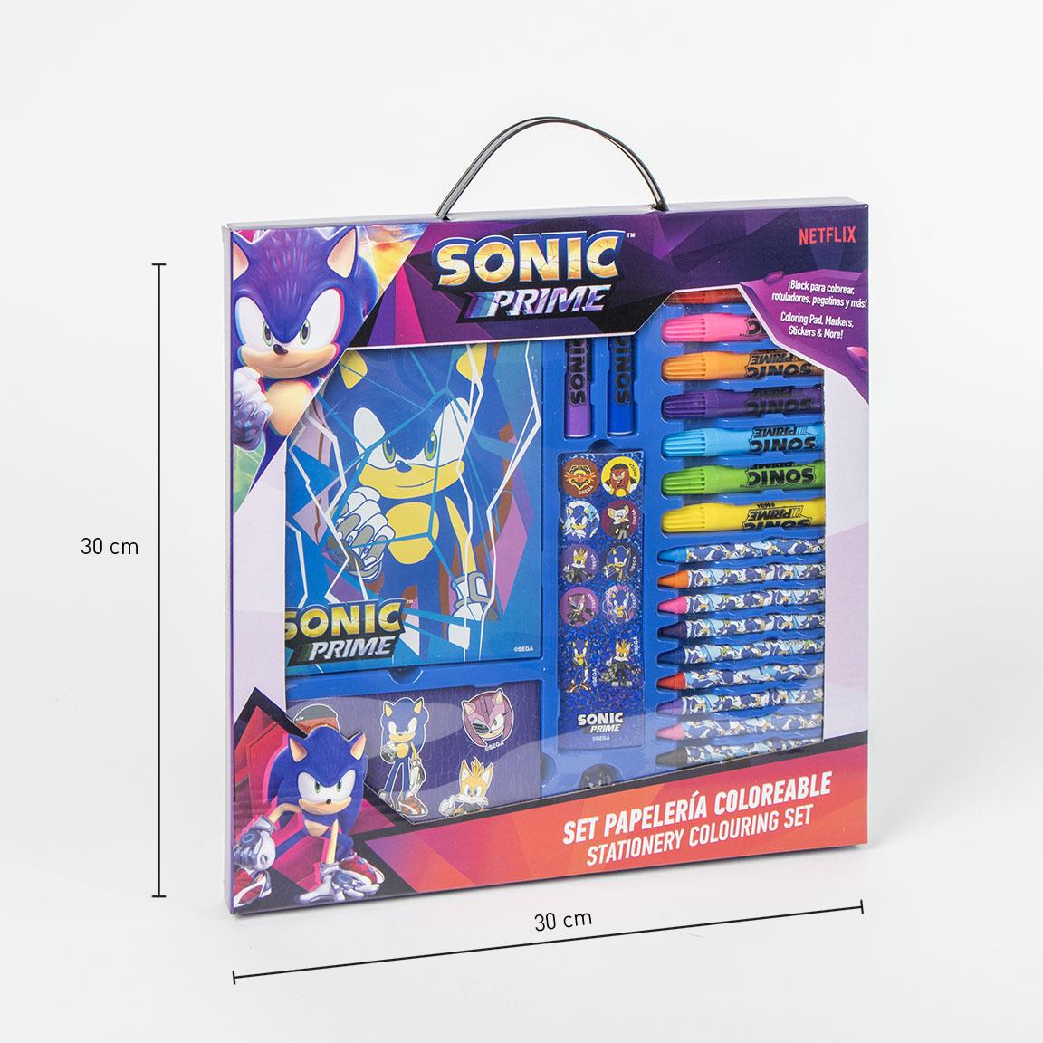 🚀 Sonic Prime: Set Papelería Coloreable – L'Avventura Creativa Definitiva! 🖍️✨