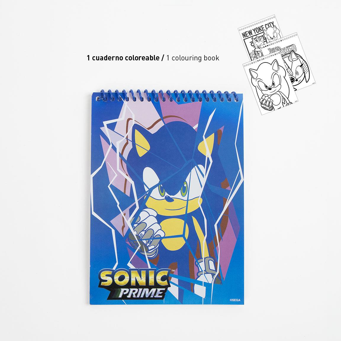 🚀 Sonic Prime: Set Papelería Coloreable – L'Avventura Creativa Definitiva! 🖍️✨