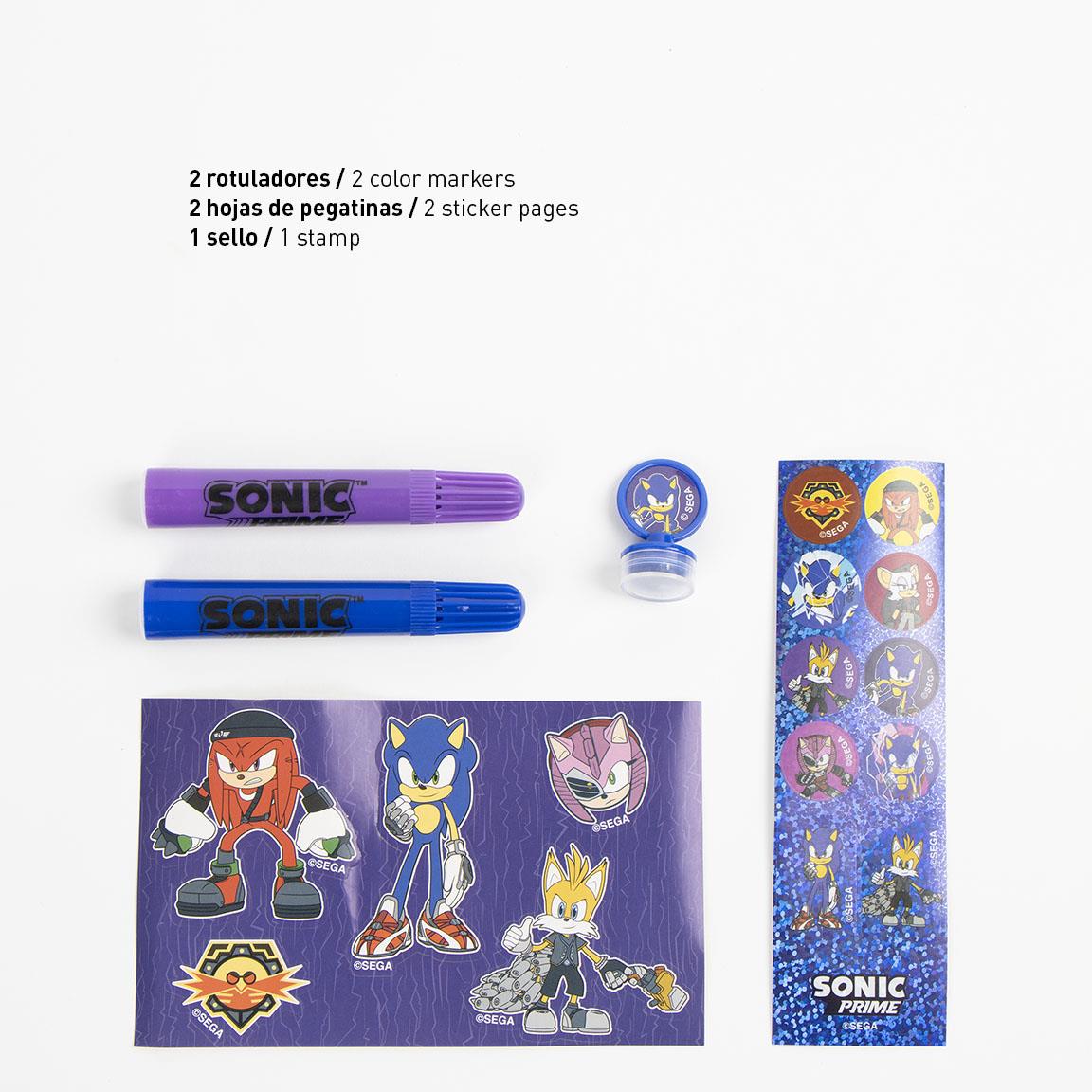 🚀 Sonic Prime: Set Papelería Coloreable – L'Avventura Creativa Definitiva! 🖍️✨
