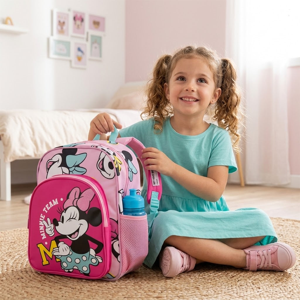 💖🎒 Il Sogno di Ogni Bimba: Zaino Scuola Elementare Minnie Mouse "Minnie Team" 🎒💖