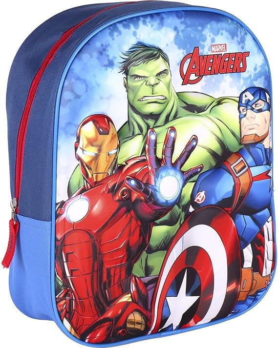 🎒 Zaino Scuola Marvel Avengers – Hulk, Iron Man, Captain America 🛡️💥⚡
