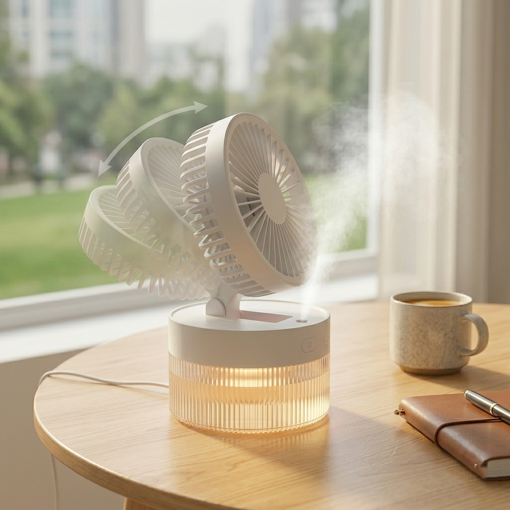 Ventilatore da tavolo pieghevole