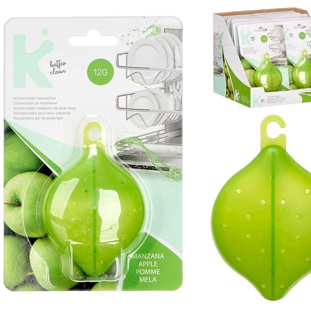 3x Deodorante per Lavastoviglie al Limone, Brezza Marina, Mela Verde - 12g (180 Lavaggi) – Kinvara