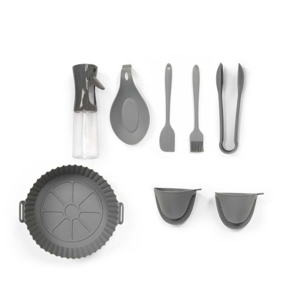 Set 8 Utensili Friggitrice Ad Aria