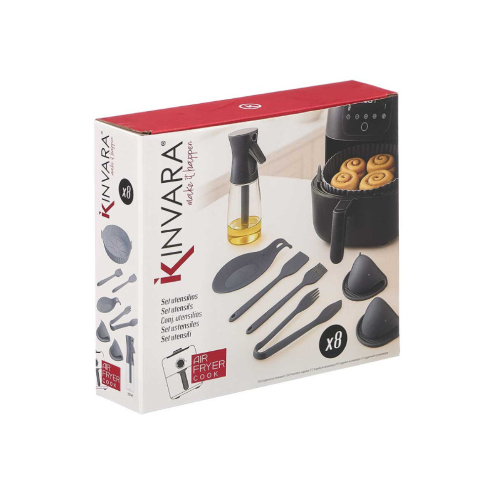 Set 8 Utensili Friggitrice Ad Aria