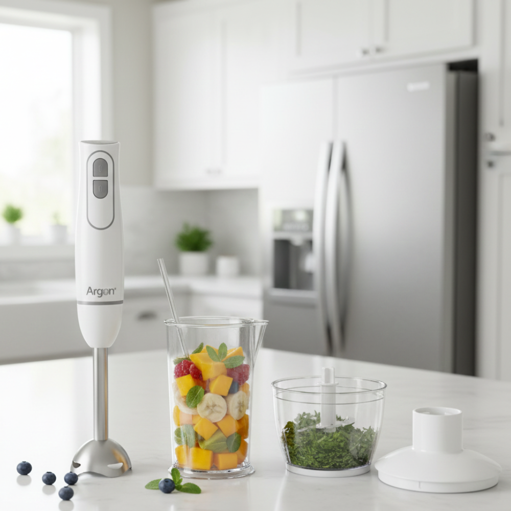 Set Battitori Accessori Bianco Grigio 1000W