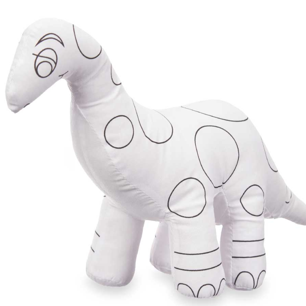 Peluche da Colorare – Dinosauro Creativo con 4 Pennarelli Inclusi – PINCELLO