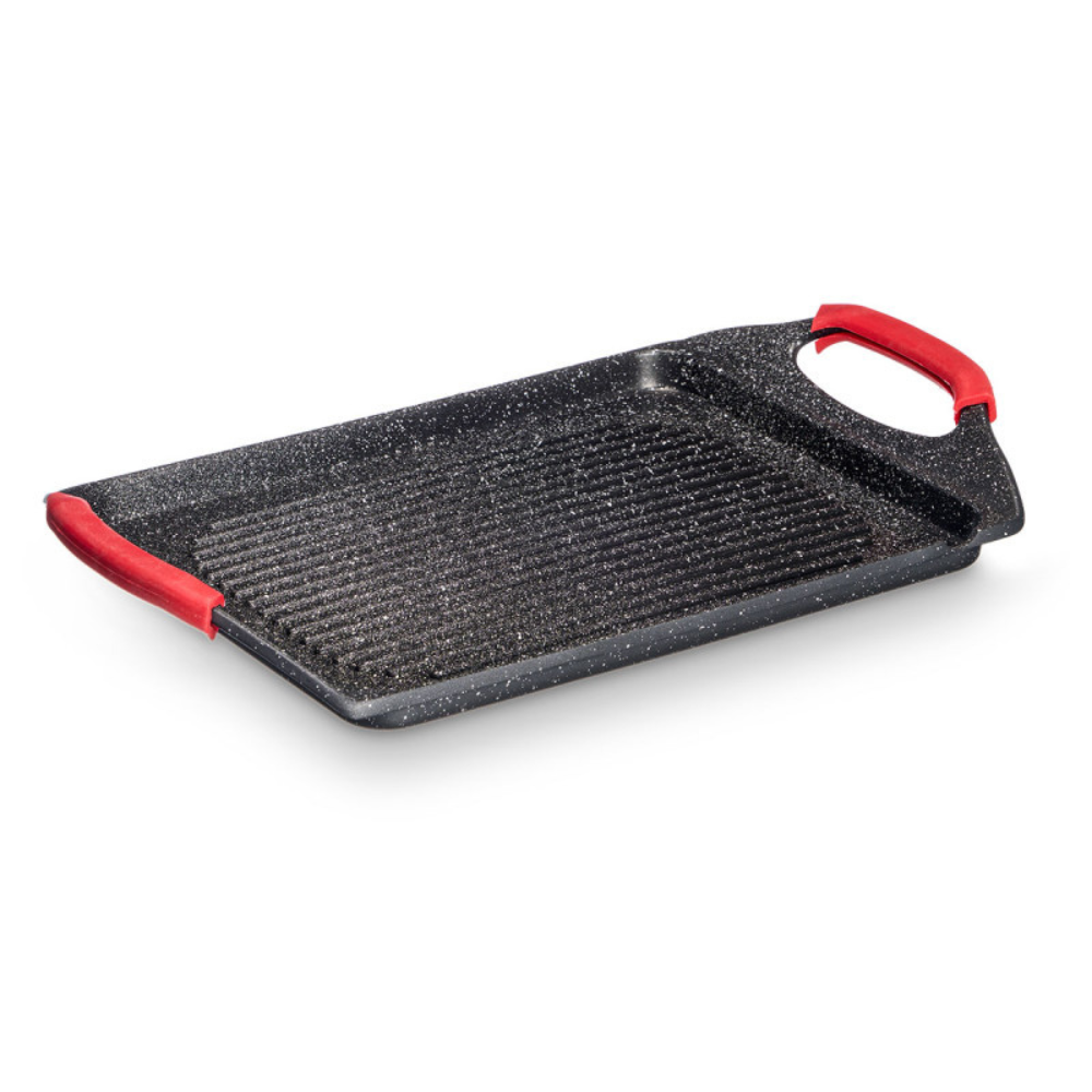 Griglia 34x26cm piatta alluminio fuso induzione