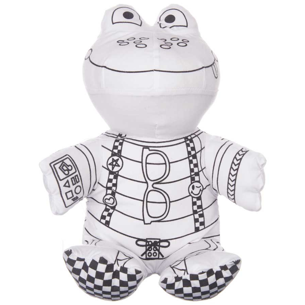 Peluche da Colorare – Rana Creativo con 4 Pennarelli Inclusi – PINCELLO