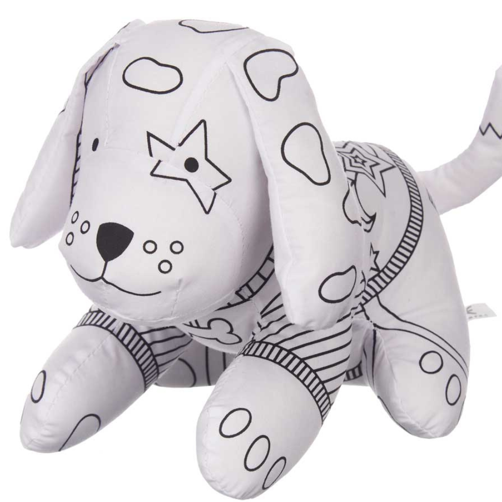 Peluche da Colorare – Cagnolino Creativo con 4 Pennarelli Inclusi – PINCELLO