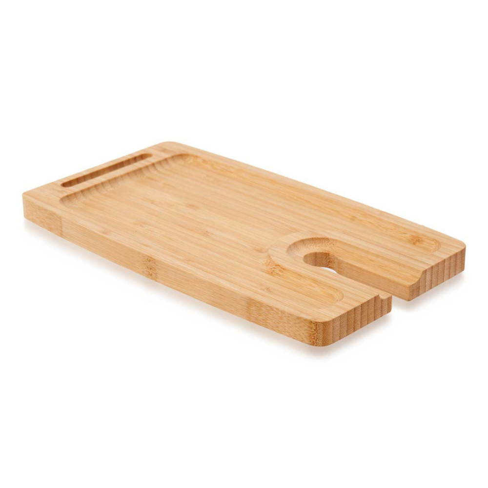 Vassoio Per Aperitivo Bambù Con Porta Calice Integrato – Kinvara