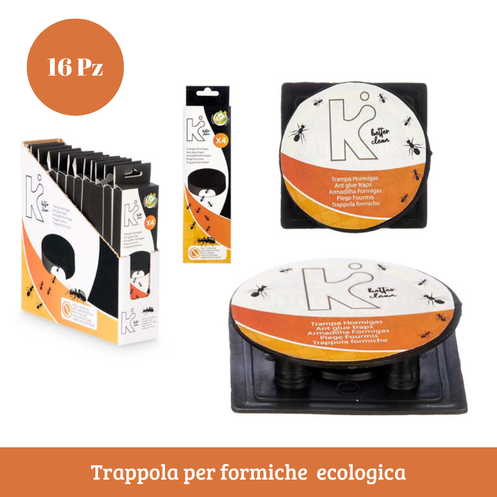 🐜 Trappola Adesiva per Formiche – Confezione da 16 Trappole