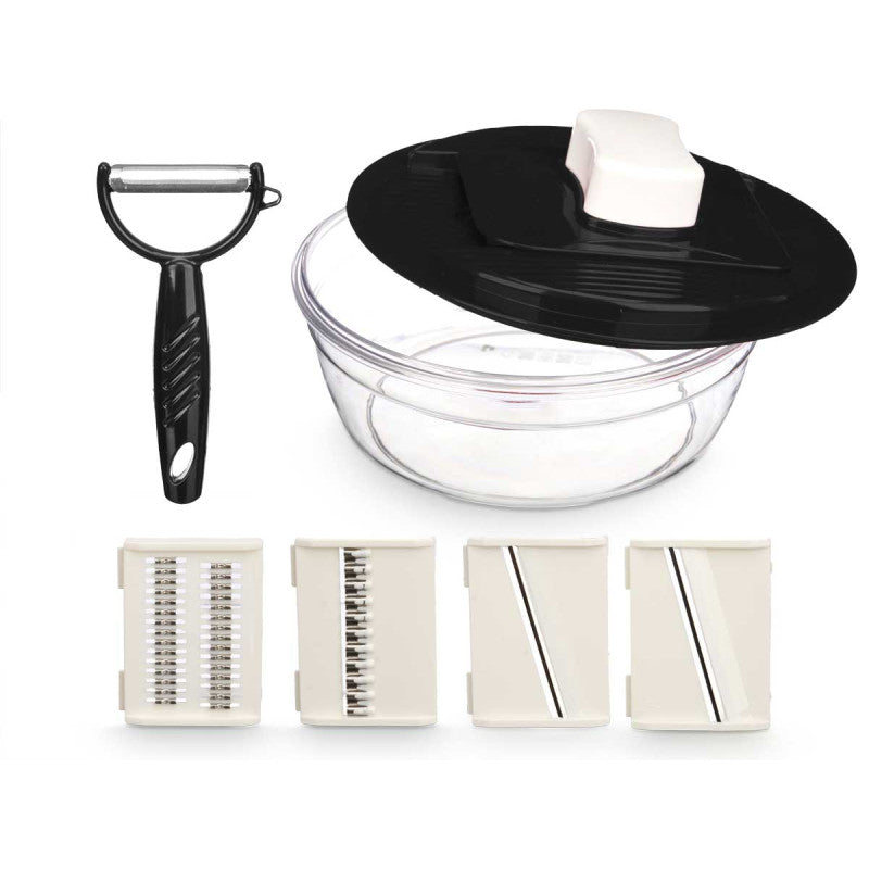 🎁 Set Tagliaverdure Multifunzione 5 in 1: Il tuo alleato in cucina! 🎁