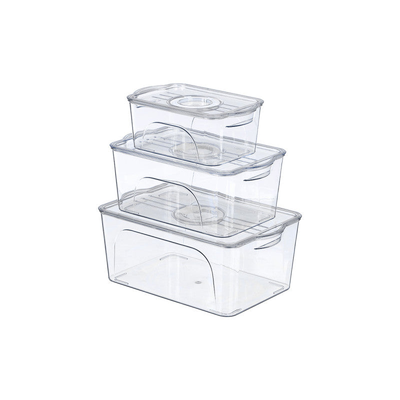 🥬 FreshKeeper Pro™ – Set Organizer Frigorifero Ermetico 3 Pezzi