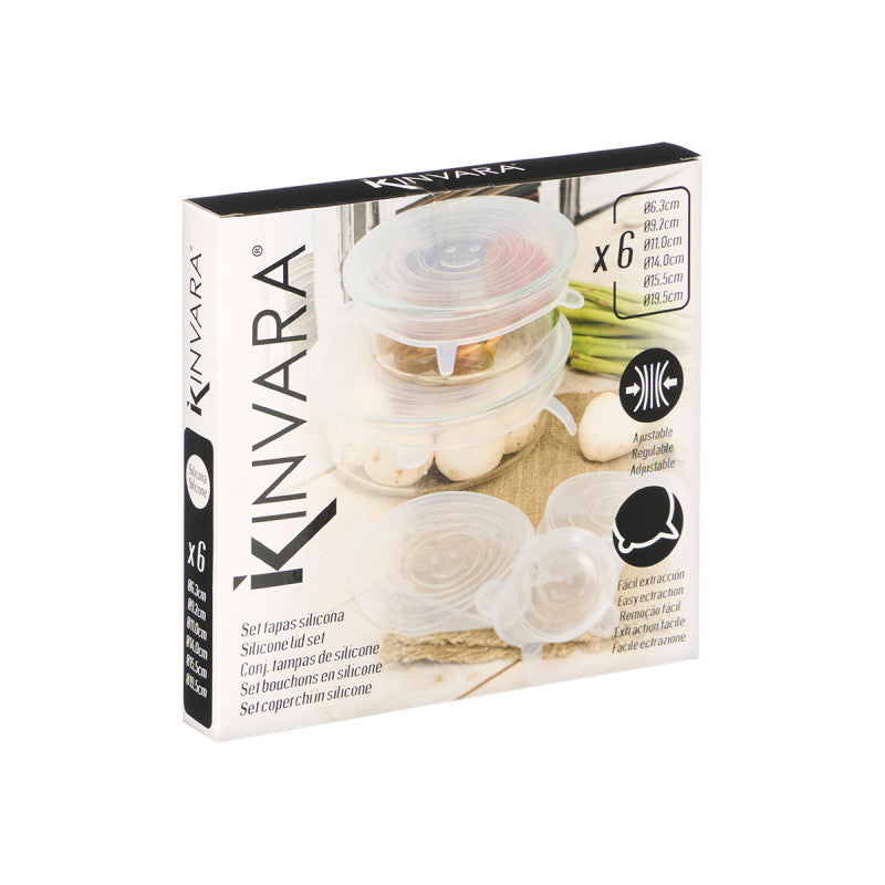 🍲 Set 6 Coperchi in Silicone Elastico Multiuso – Dì Addio alla Pellicola Monouso! 🌿✨